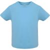 Camiseta Baby de Roly — Talla: 6 MESES, Color: CELESTE