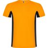 Camiseta Shanghai de Roly — Talla: S, Color: NARANJA FLUOR/NEGRO