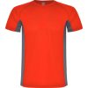 Camiseta Shanghai de Roly — Talla: S, Color: ROJO/PLOMO OSCURO