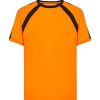 Camiseta Calcio de Jhk — Talla: XL, Color: Orange Fluor / Black
