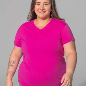 Camiseta Curves T-Shirt V-Neck de Jhk