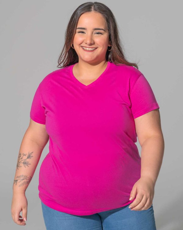 Camiseta Curves T-Shirt V-Neck de Jhk