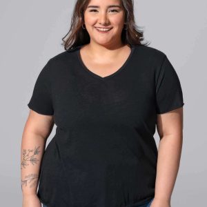 Camiseta Curves Slub de Jhk