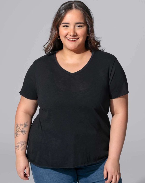 Camiseta Curves Slub de Jhk