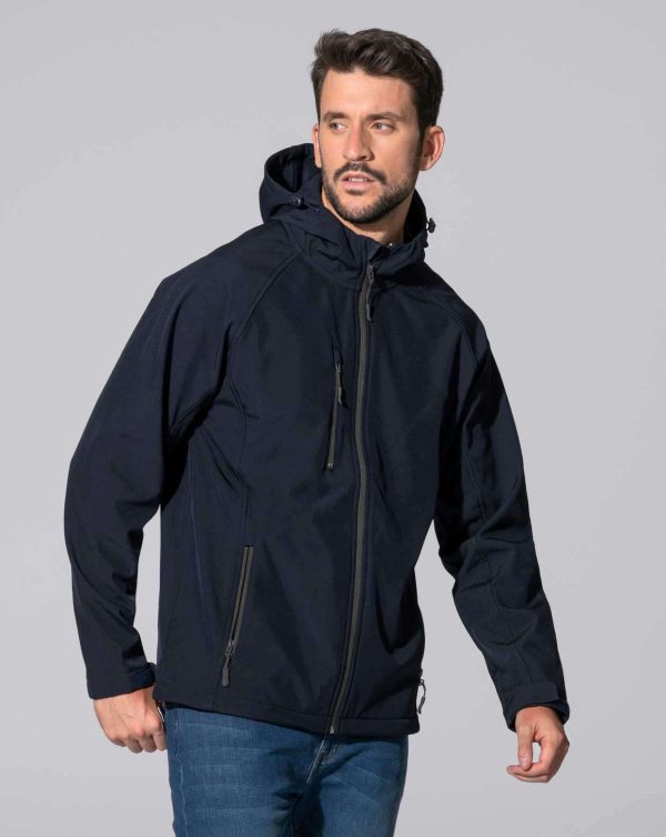 Chaqueta Softshell Jacket Hooded de Jhk — Talla: XXL, Color: White