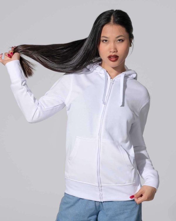 Sudadera Lady Full Zip Hooded Sweatshirt de Jhk