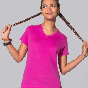 Camiseta Lady Regular Comfort V-Neck de Jhk