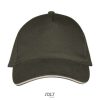 Gorra Long Beach de Sol'S — Talla: TUN, Color: Army / Beige
