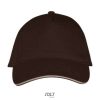 Gorra Long Beach de Sol'S — Talla: TUN, Color: Chocolate / Beige