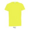 Camiseta Sporty Kids de Sol'S — Talla: 12A, Color: Amarillo Neón