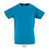 Camiseta Sporty Kids de Sol'S — Talla: 12A, Color: Aqua
