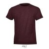 Camiseta Regent Fit Kids de Sol'S — Talla: 12A, Color: Oxblood jaspeado