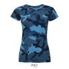 Camiseta Camo Women de Sol'S — Talla: XXL, Color: Camuflaje azul