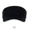 Visera Ace de Sol'S — Talla: TUN, Color: NEGRO/BLANCO