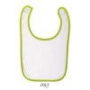 Babero Babib de Sol'S — Talla: TUN, Color: Blanco / Verde manzana