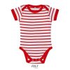 Body Bebé Miles Baby de Sol'S — Talla: 18/23M, Color: BLANCO/ROJO