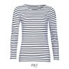 Camiseta Marine Women de Sol'S — Talla: XXL, Color: Blanco / Azul marino