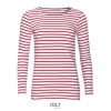 Camiseta Marine Women de Sol'S — Talla: XXL, Color: BLANCO/ROJO