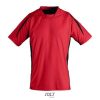 Camiseta Maracana 2 Kids Ssl de Sol'S — Talla: 12A, Color: ROJO/NEGRO