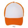 Gorra Bubble de Sol'S — Talla: TUN, Color: Blanco / Naranja fluor