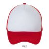 Gorra Bubble de Sol'S — Talla: TUN, Color: BLANCO/ROJO