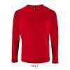 Camiseta Sporty Lsl Men de Sol'S — Talla: XXL, Color: ROJO