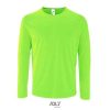 Camiseta Sporty Lsl Men de Sol'S — Talla: XXL, Color: Verde Neón