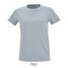 Camiseta Ajustada De Mujer Con Cuello Redondo Imperial Fit Women — Talla: XXL, Color: Gris puro