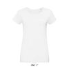 Camiseta Ajustada De Mujer De Cuello Redondo Martin Women — Talla: XXL, Color: BLANCO