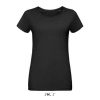 Camiseta Ajustada De Mujer De Cuello Redondo Martin Women — Talla: XXL, Color: Negro profundo