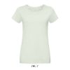 Camiseta Ajustada De Mujer De Cuello Redondo Martin Women — Talla: XXL, Color: Verde crema