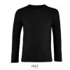 Camiseta Imperial Lsl Kids de Sol'S — Talla: 12A, Color: Negro profundo