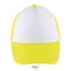Gorra Bubble Kids de Sol'S — Talla: TUN, Color: Blanco / Amarillo Neón