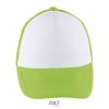 Gorra Bubble Kids de Sol'S — Talla: TUN, Color: Blanco / Verde Neón
