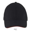 Gorra Solar de Sol'S — Talla: TUN, Color: NEGRO/ROJO