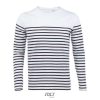 Camiseta Matelot Lsl Men de Sol'S — Talla: XXL, Color: Blanco / Azul marino