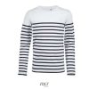 Camiseta Matelot Lsl Kids de Sol'S — Talla: 12A, Color: Blanco / Azul marino
