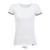 Camiseta De Manga Corta De Mujer Rainbow Women — Talla: XXL, Color: Blanco / Azul royal