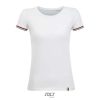Camiseta De Manga Corta De Mujer Rainbow Women — Talla: XXL, Color: Blanco / Verde pradera