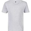 Camiseta De Manga Corta Para Niños Rtp Apparel Tempo 185 Kids — Talla: 12A, Color: Gris mezcla