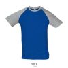 Camiseta Funky de Sol'S — Talla: XXL, Color: Gris mezcla / Azul royal