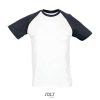 Camiseta Funky de Sol'S — Talla: XXL, Color: Blanco / Azul marino