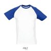 Camiseta Funky de Sol'S — Talla: XXL, Color: Blanco / Azul royal