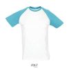 Camiseta Funky de Sol'S — Talla: XXL, Color: Blanco / Azul atolón