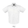 Camisa Hombre Algodón Twill Manga Corta Brooklyn — Talla: XXL, Color: BLANCO