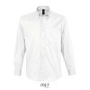 Camisa Algodón Twill Hombre Manga Larga Bel-Air — Talla: XXL, Color: BLANCO
