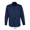 Camisa Algodón Twill Hombre Manga Larga Bel-Air — Talla: XXL, Color: French marino