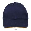 Gorra Buffalo de Sol'S — Talla: TUN, Color: French Marino / Naranja fluor