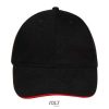Gorra Buffalo de Sol'S — Talla: TUN, Color: NEGRO/ROJO