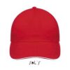 Gorra Sunny de Sol'S — Talla: TUN, Color: ROJO/BLANCO